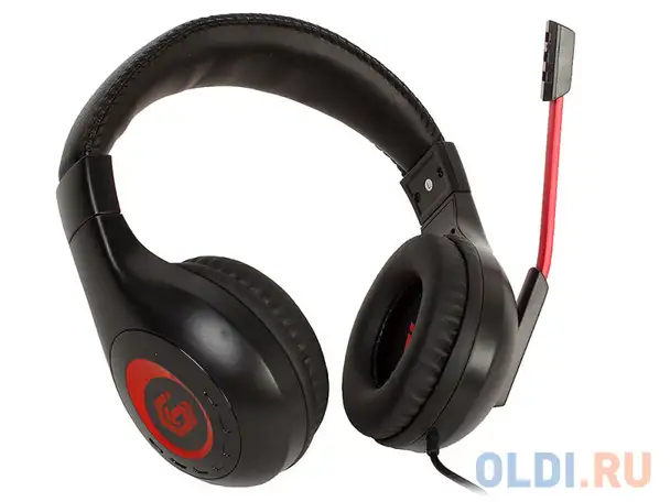 Гарнитура стерео gembird mhs-g30 survarium, black+red (рег громкости, каб 2.5м), фотография 1