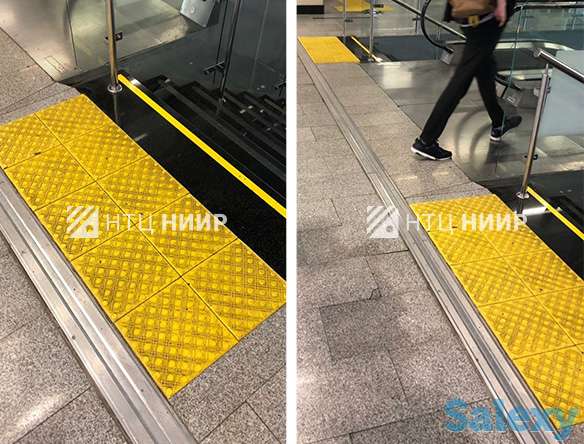 Тактильная плитка конусообразный риф в шахматном порядке материал ПВХ, ТПУ, ПУ, фотография 5