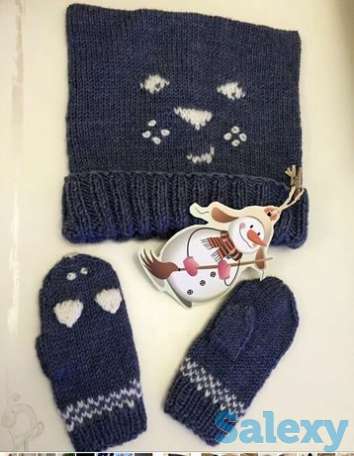 Набор, шапка и варежки, фотография 1