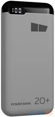 Внешний аккумулятор power bank 20000 мач more choice pb32s-20w белый, фотография 1