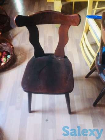 стулья из красного дерева для кухни 3 единицы, фотография 1