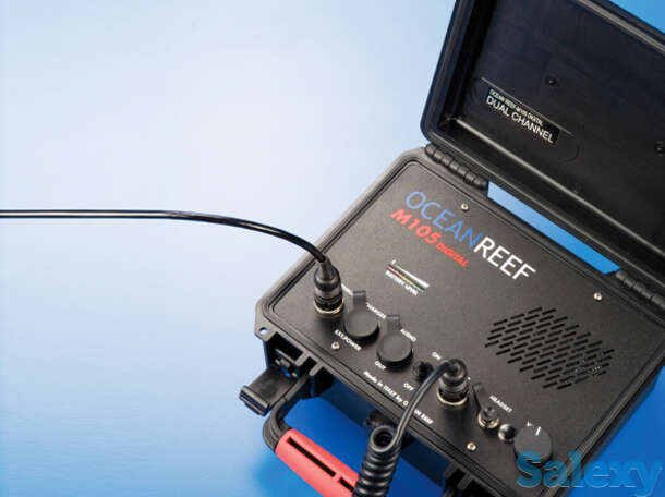 Наземная 2-х канальная аудиостанция беспроводной подводной связи ocean reef m-105d dc с индикатором заряда батареи, фотография 1