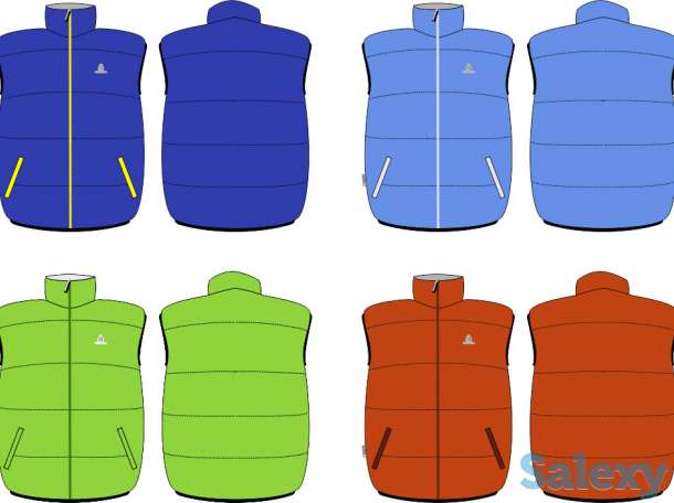 Жилет мужской пуховый снаряжение лайт голубой, фотография 1