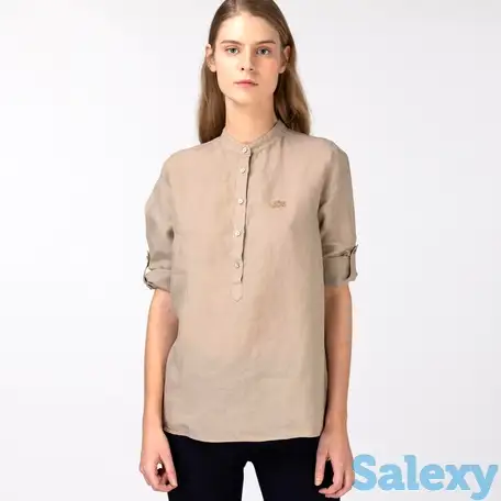 Женская льняная рубашка lacoste, фотография 1