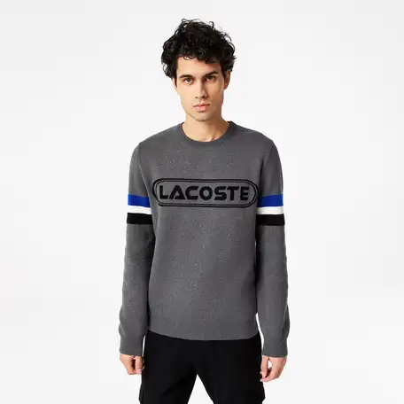 Мужской свитер lacoste из смеси хлопка и вискозы, фотография 1