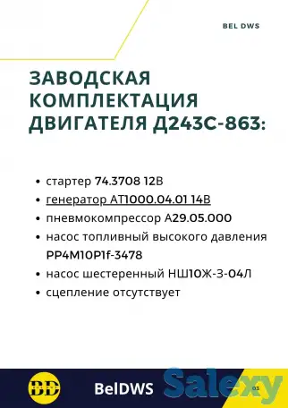 двигатель ммз Д243С-863, фотография 4