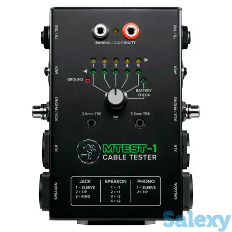 Кабельный тестер mackie mtest-1, фотография 1