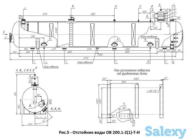 Отстойники воды типа ОВ с условным давлением от 0,6 МПа до 1,8 МПа, фотография 5