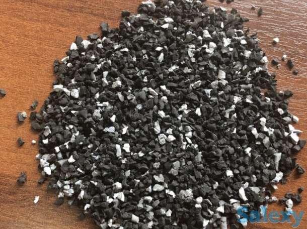 Крошка резиновая EPDM mix для засыпки футбольных полей, качество ФИФА, фотография 1