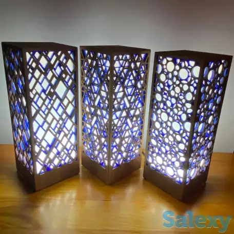 Голубой Интерьерный светильник-ночник, фотография 12