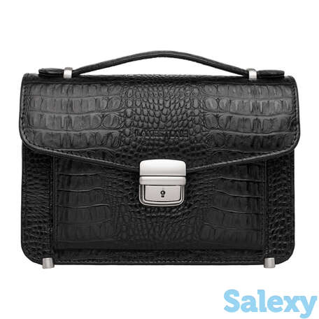 Барсетка clark black caiman, фотография 2