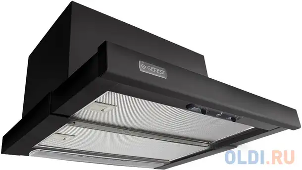 Вытяжка встраиваемая gefest во 4601 к21 черный, фотография 1