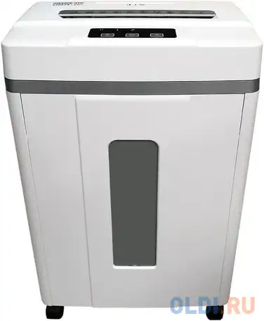 Шредер office kit s200tscd 0,8x2 белый (секр.p-7) фрагменты 6лист. 25лтр. скобы, фотография 1