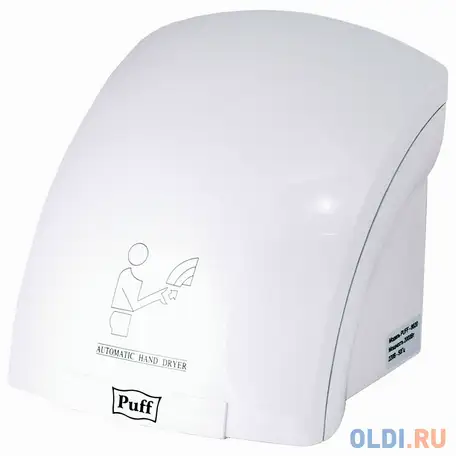 Сушилка для рук puff puff-8820 2000вт белый 600797, фотография 1
