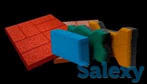 Резиновая плитка спортивное покрытие, фотография 1