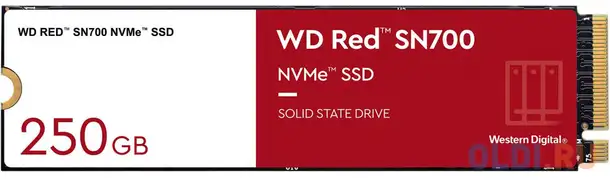 Ssd жесткий диск m.2 2280 250gb red wds250g1r0c wdc, фотография 1