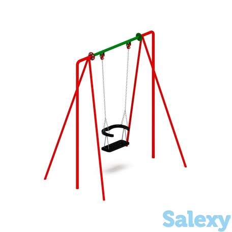 Качели уличные м1 ио 11.м.01.01-п для игровой площадки, фотография 1