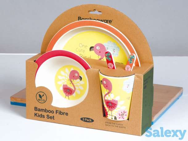 Детская посуда из бамбука, фотография 2