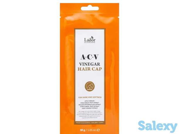 Маска-шапочка для волос la’dor acv vinegar hair cap (5 шт.), фотография 2