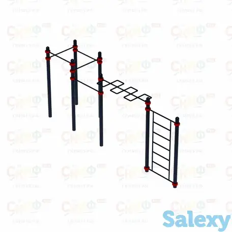 Воркаут  22 (108) | рукоход, шведская стенка, пять турников, фотография 1