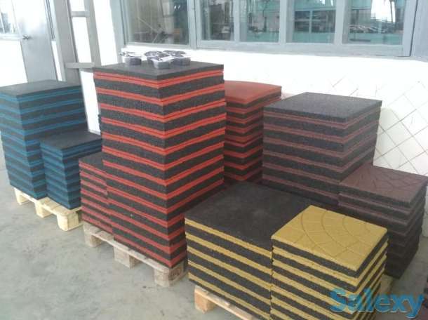 Рулонные резиновые покрытия, резиновая крошка, резиновая плитка, фотография 10