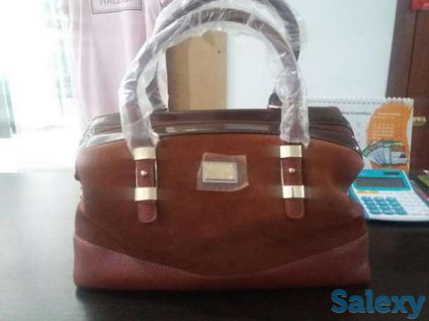 Продам новую сумку. красивая средний размер. натур замша, фотография 1