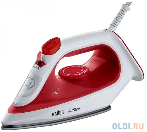 Утюг braun si1019rd 2000вт белый красный, фотография 1