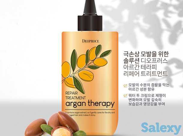 Маска для волос deoproce argan therapy repair treatment, фотография 2