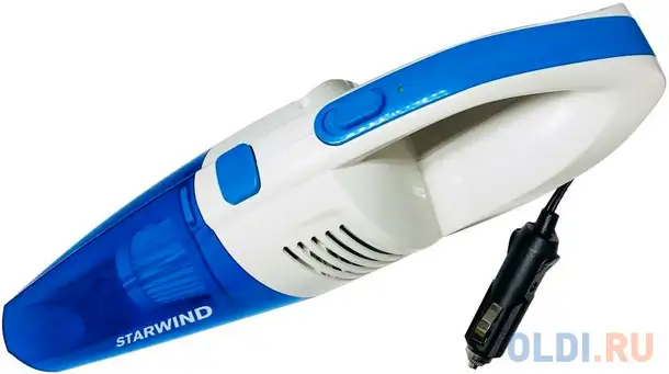 Пылесос автомобильный starwind cv-140 белый/синий 150вт, фотография 1