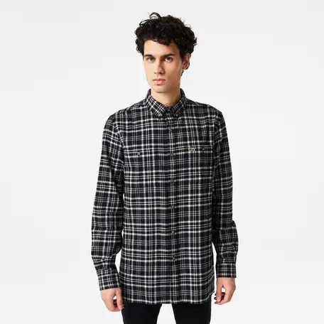 Мужская клетчатая рубашка lacoste, фотография 1