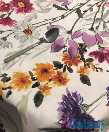 Итальянская скатерть с тефлоновым покрытием Цветущий летний луг, фотография 3