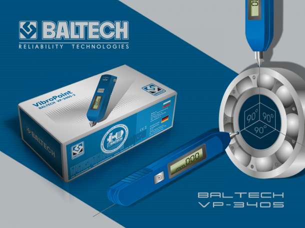 Приборы для диагностики, портативный виброметр BALTECH VP-3410, фотография 5