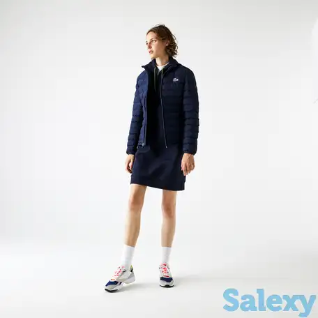 Женская стёганая куртка lacoste со съёмным капюшоном, фотография 1