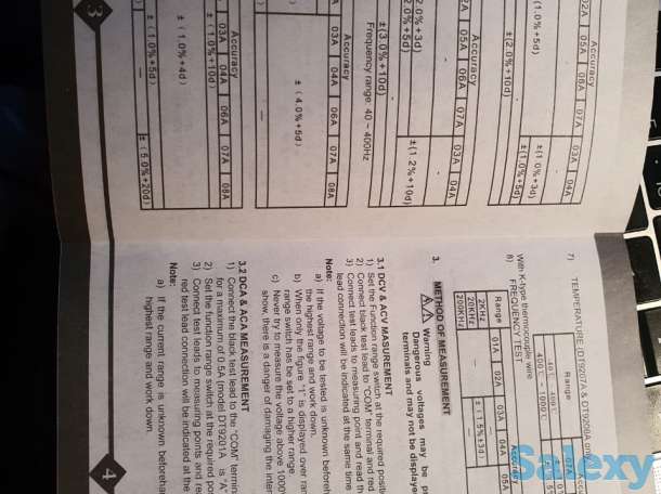 Цифровой Мультиметр высокого качества DT920A5 летняя распродажа, фотография 7