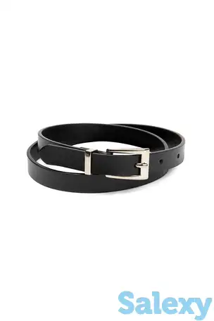 Кожаный ремень с металлической пряжкой vassa&co, фотография 1