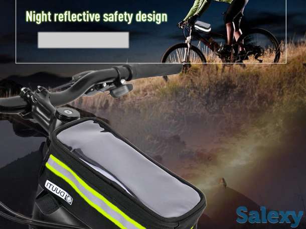 Сумка на раму велосипеда с держателем для телефона до 5,7”., фотография 2