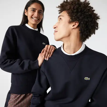 Свитшот lacoste unisex из органического хлопка с круглым вырезом, фотография 1
