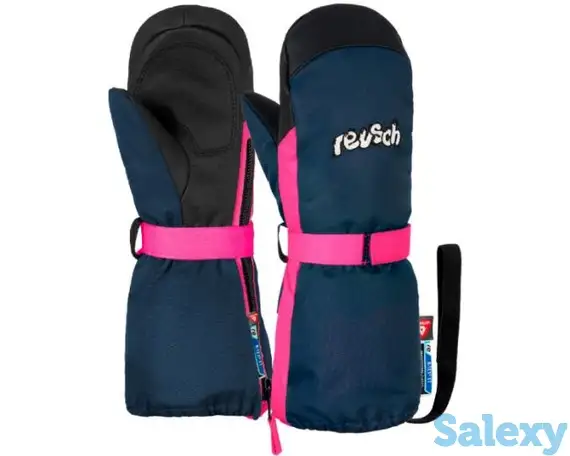 Варежки reusch 20-21 happy r-tex xt kids mitten dress blue/pink glo, фотография 13