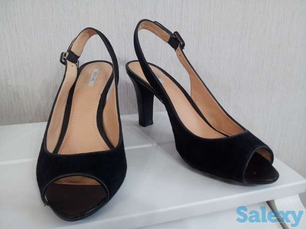 Туфли черные Geox (Италия), замшевые, недорого, фотография 3