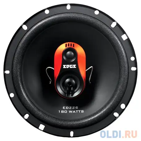 Колонки автомобильные edge ed226-e8 4ом 16см (6дюйм) (ком.:2кол.) коаксиальные, фотография 1