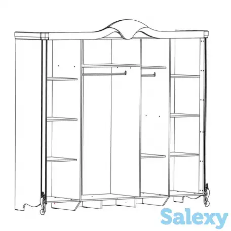 Спальный гарнитур Инесса 5Д с туалеткой беж (МДФ). Беларусь, фотография 2