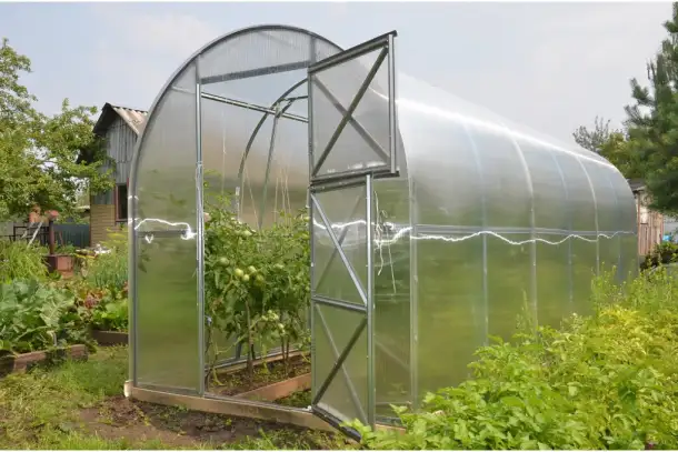 Теплица дачная из поликарбоната, фотография 6