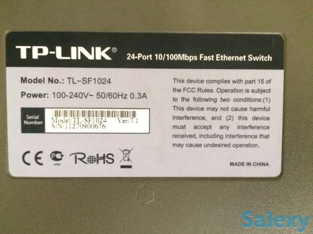 TP-Link TL-SF 1024 коммутатор (switch), фотография 1