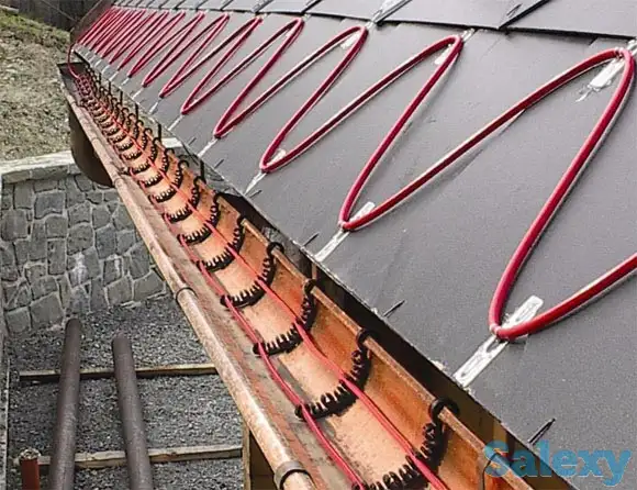 Монтаж греющего кабеля. Система антилёд для кровли, фотография 1