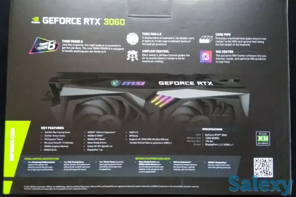GeForce MSI RTX 3060 Gaming X 12G, фотография 2