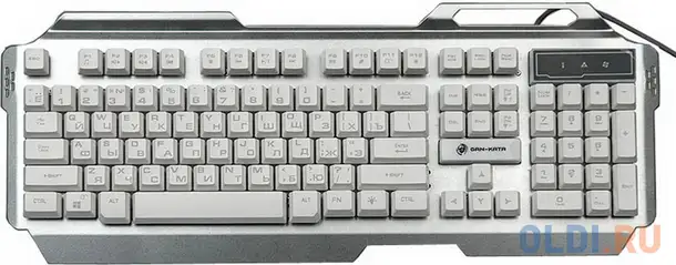 Клавиатура проводная dialog kgk-25u usb серебристый, фотография 1