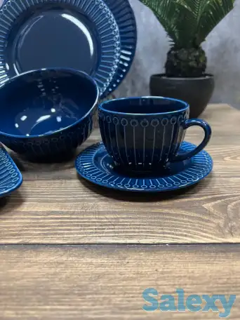 Синий столовый сервиз Vassila, фотография 2