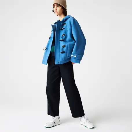 Женский короткий дафлкот lacoste l!ve из смесовой шерсти, фотография 1