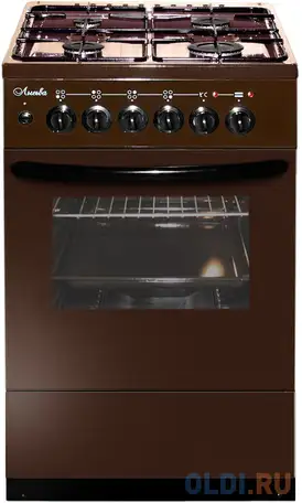 Плита комбинированная лысьва эг 404 мс-2у коричневый (без крышки) реш.чугун, фотография 1