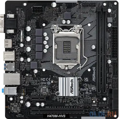 Материнская плата asrock h470m-hvs r2.0, фотография 1